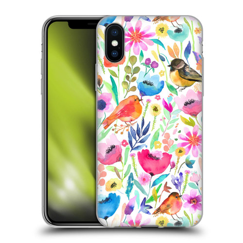 Ninola Summer Patterns Whimsical Birds Soft Gel Case for Apple iPhone X / iPhone XS