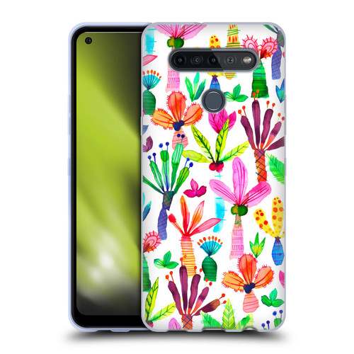 Ninola Summer Patterns Palms Garden Soft Gel Case for LG K51S