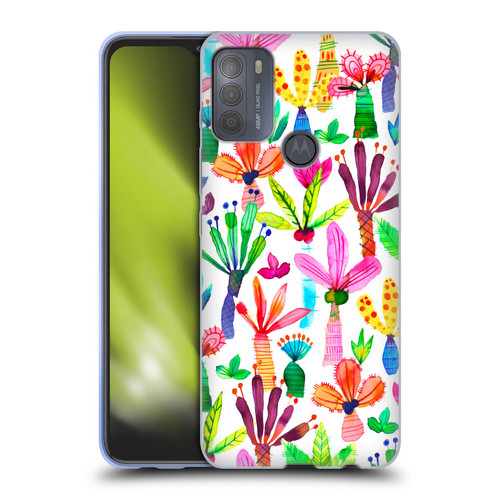 Ninola Summer Patterns Palms Garden Soft Gel Case for Motorola Moto G50