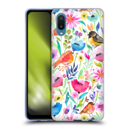 Ninola Summer Patterns Whimsical Birds Soft Gel Case for Samsung Galaxy A02/M02 (2021)