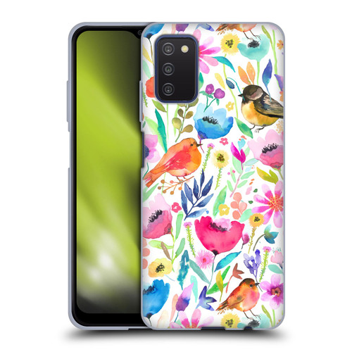Ninola Summer Patterns Whimsical Birds Soft Gel Case for Samsung Galaxy A03s (2021)