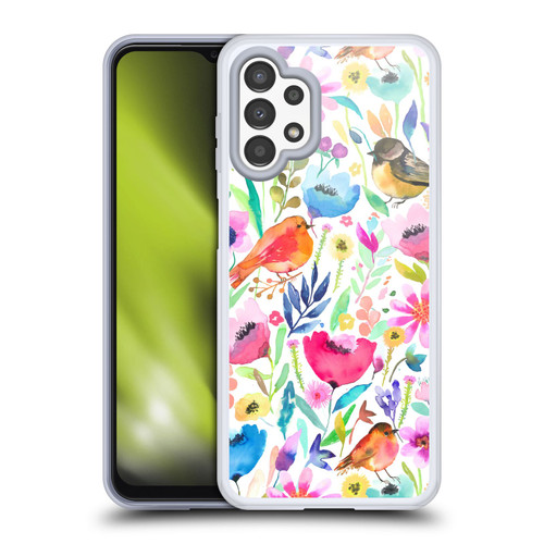 Ninola Summer Patterns Whimsical Birds Soft Gel Case for Samsung Galaxy A13 (2022)