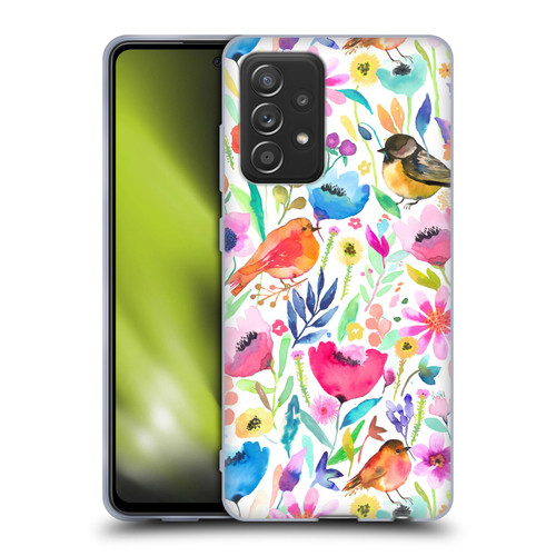 Ninola Summer Patterns Whimsical Birds Soft Gel Case for Samsung Galaxy A52 / A52s / 5G (2021)