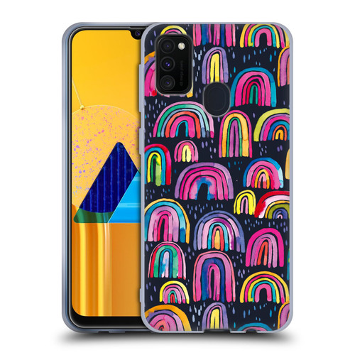 Ninola Summer Patterns Rainbows Navy Soft Gel Case for Samsung Galaxy M30s (2019)/M21 (2020)