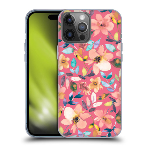 Ninola Spring Floral Tropical Flowers Soft Gel Case for Apple iPhone 14 Pro Max