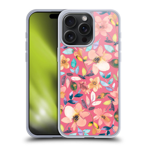 Ninola Spring Floral Tropical Flowers Soft Gel Case for Apple iPhone 15 Pro Max