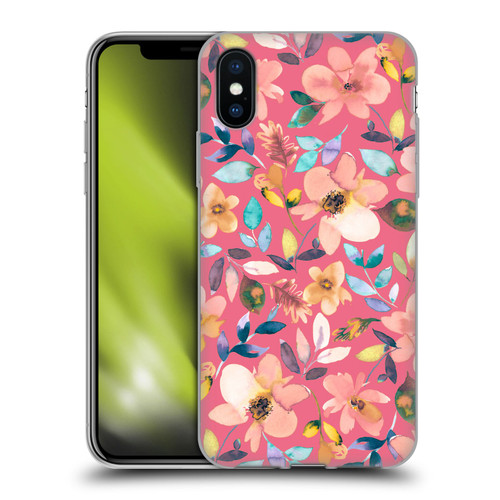 Ninola Spring Floral Tropical Flowers Soft Gel Case for Apple iPhone X / iPhone XS