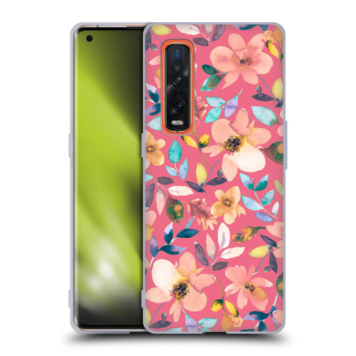 Ninola Spring Floral Tropical Flowers Soft Gel Case for OPPO Find X2 Pro 5G