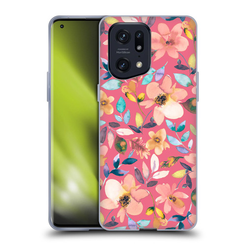 Ninola Spring Floral Tropical Flowers Soft Gel Case for OPPO Find X5 Pro