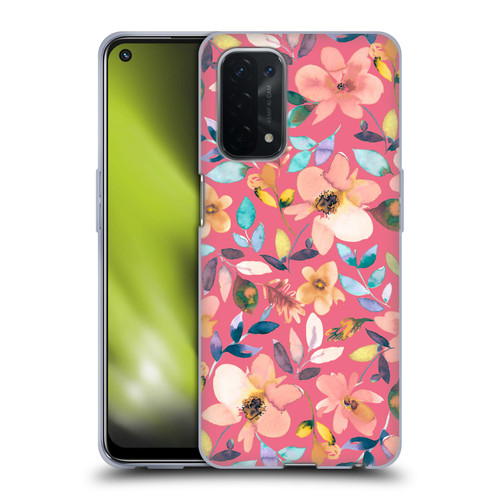 Ninola Spring Floral Tropical Flowers Soft Gel Case for OPPO A54 5G