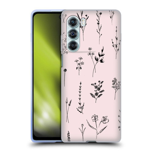Anis Illustration Wildflowers Light Pink Soft Gel Case for Motorola Edge S30 / Moto G200 5G