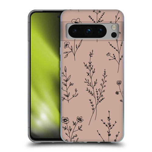 Anis Illustration Wildflowers Blush Pink Soft Gel Case for Google Pixel 8 Pro