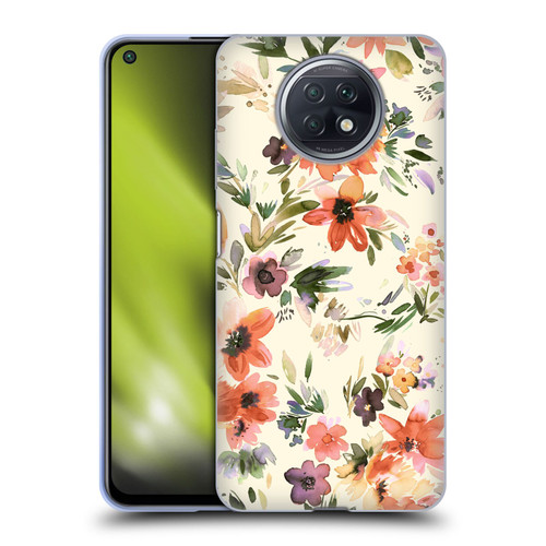 Ninola Spring Floral Painterly Flowers Soft Gel Case for Xiaomi Redmi Note 9T 5G