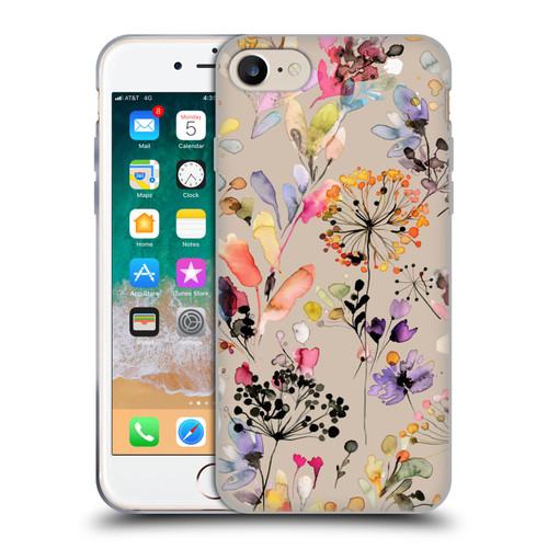 Ninola Wild Grasses Beige Soft Gel Case for Apple iPhone 7 / 8 / SE 2020 & 2022