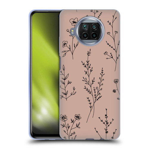 Anis Illustration Wildflowers Blush Pink Soft Gel Case for Xiaomi Mi 10T Lite 5G