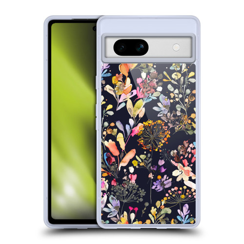 Ninola Wild Grasses Black Soft Gel Case for Google Pixel 7a