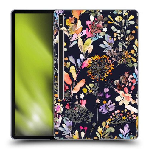 Ninola Wild Grasses Black Soft Gel Case for Samsung Galaxy Tab S8 Plus