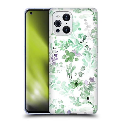 Ninola Wild Grasses Eucalyptus Plants Soft Gel Case for OPPO Find X3 / Pro