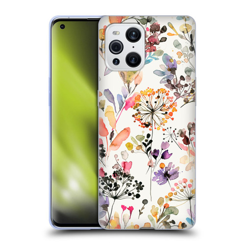 Ninola Wild Grasses Multicolor Soft Gel Case for OPPO Find X3 / Pro