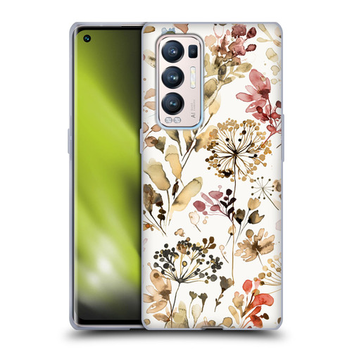 Ninola Wild Grasses Rustic Soft Gel Case for OPPO Find X3 Neo / Reno5 Pro+ 5G