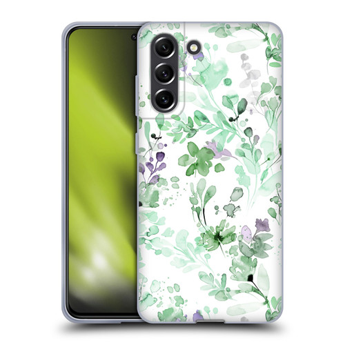 Ninola Wild Grasses Eucalyptus Plants Soft Gel Case for Samsung Galaxy S21 FE 5G