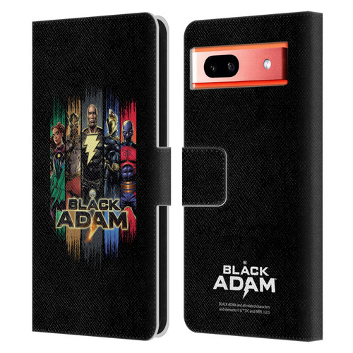 Black Adam Graphics Group Leather Book Wallet Case Cover For Google Pixel 7a