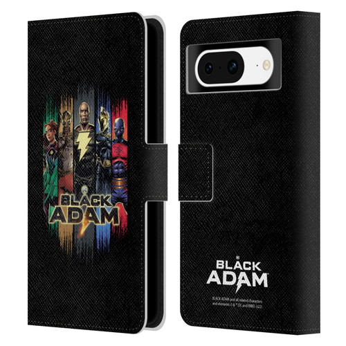 Black Adam Graphics Group Leather Book Wallet Case Cover For Google Pixel 8