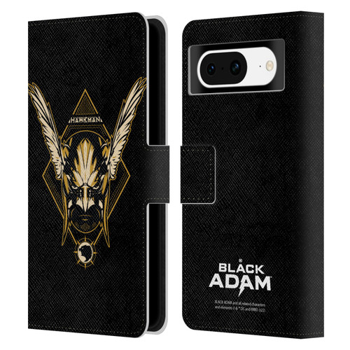 Black Adam Graphics Hawkman Leather Book Wallet Case Cover For Google Pixel 8