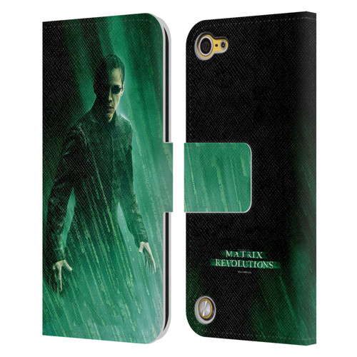 The Matrix Revolutions Key Art Neo 3 Leather Book Wallet Case Cover For Apple iPod Touch 5G 5th Gen