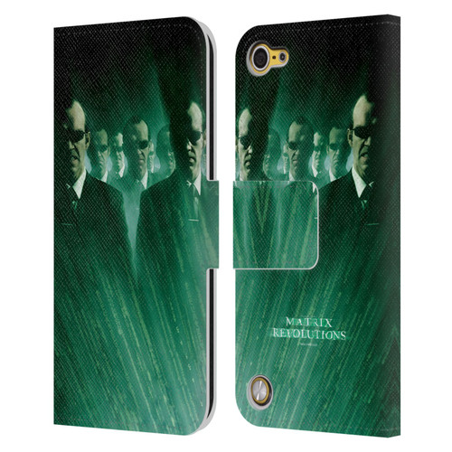The Matrix Revolutions Key Art Smiths Leather Book Wallet Case Cover For Apple iPod Touch 5G 5th Gen