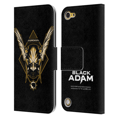 Black Adam Graphics Hawkman Leather Book Wallet Case Cover For Apple iPod Touch 5G 5th Gen