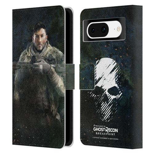 Tom Clancy's Ghost Recon Breakpoint Character Art Vasily Leather Book Wallet Case Cover For Google Pixel 8