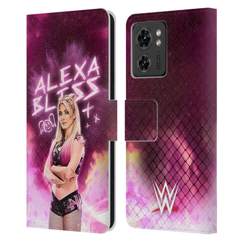 WWE Alexa Bliss Portrait Leather Book Wallet Case Cover For Motorola Moto Edge 40