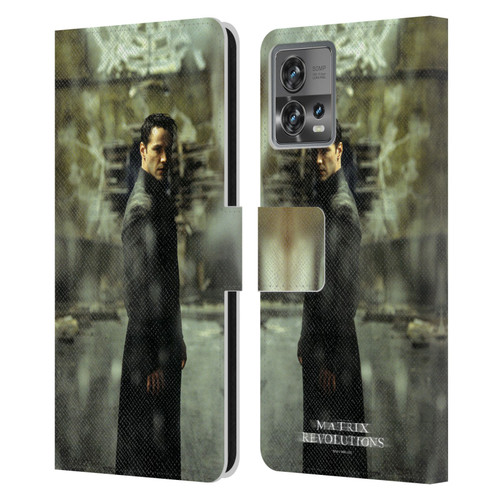 The Matrix Revolutions Key Art Neo 2 Leather Book Wallet Case Cover For Motorola Moto Edge 30 Fusion