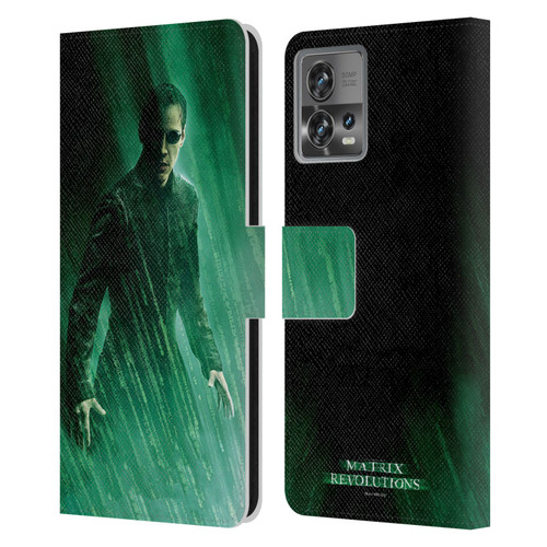 The Matrix Revolutions Key Art Neo 3 Leather Book Wallet Case Cover For Motorola Moto Edge 30 Fusion