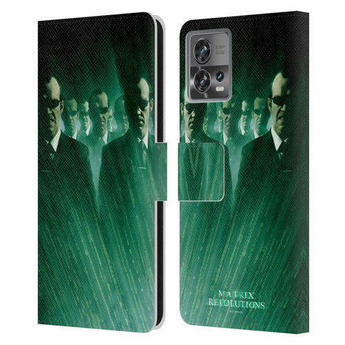 The Matrix Revolutions Key Art Smiths Leather Book Wallet Case Cover For Motorola Moto Edge 30 Fusion