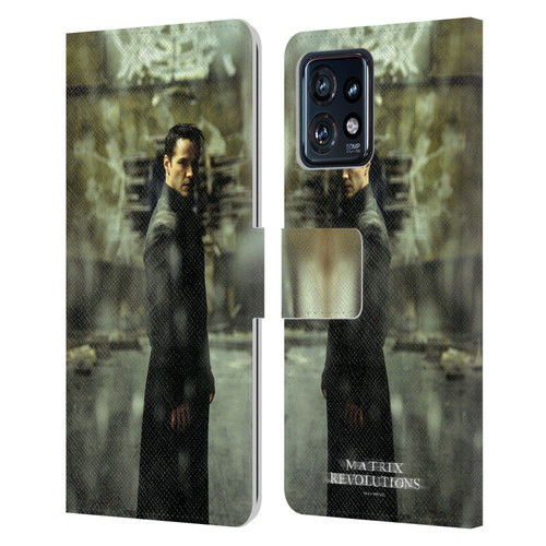 The Matrix Revolutions Key Art Neo 2 Leather Book Wallet Case Cover For Motorola Moto Edge 40 Pro