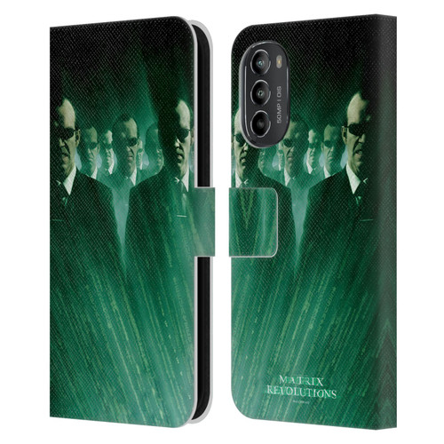 The Matrix Revolutions Key Art Smiths Leather Book Wallet Case Cover For Motorola Moto G82 5G