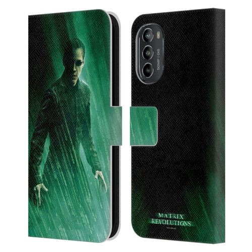 The Matrix Revolutions Key Art Neo 3 Leather Book Wallet Case Cover For Motorola Moto G82 5G