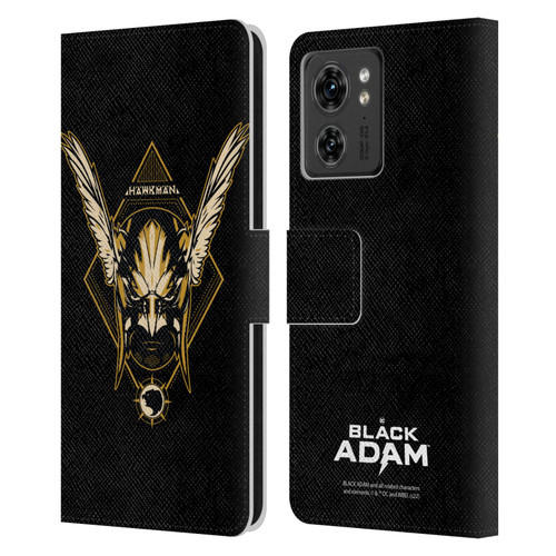 Black Adam Graphics Hawkman Leather Book Wallet Case Cover For Motorola Moto Edge 40