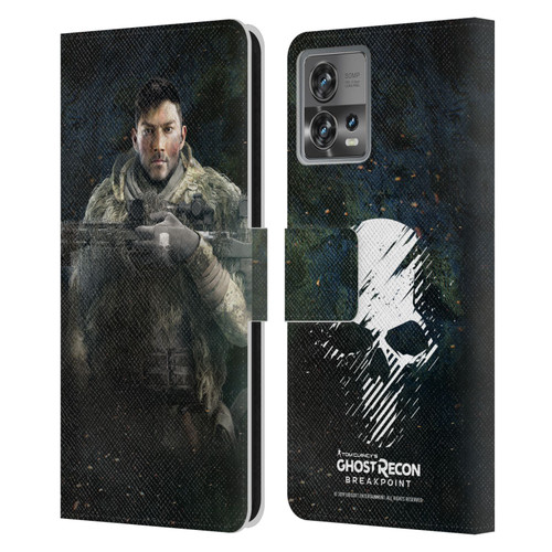 Tom Clancy's Ghost Recon Breakpoint Character Art Vasily Leather Book Wallet Case Cover For Motorola Moto Edge 30 Fusion