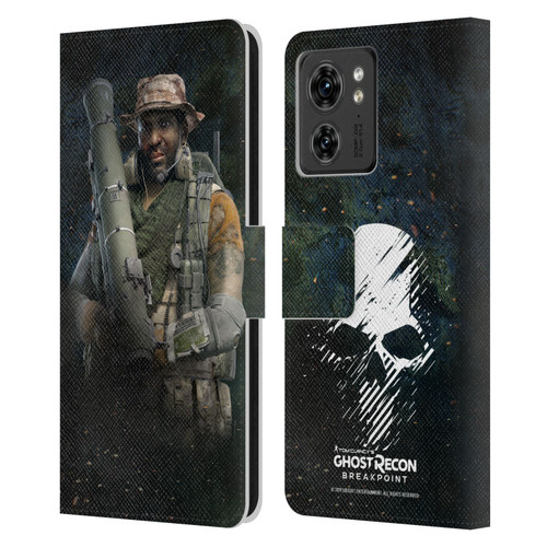 Tom Clancy's Ghost Recon Breakpoint Character Art Fixit Leather Book Wallet Case Cover For Motorola Moto Edge 40