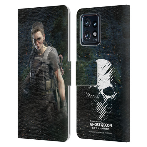 Tom Clancy's Ghost Recon Breakpoint Character Art Fury Leather Book Wallet Case Cover For Motorola Moto Edge 40 Pro