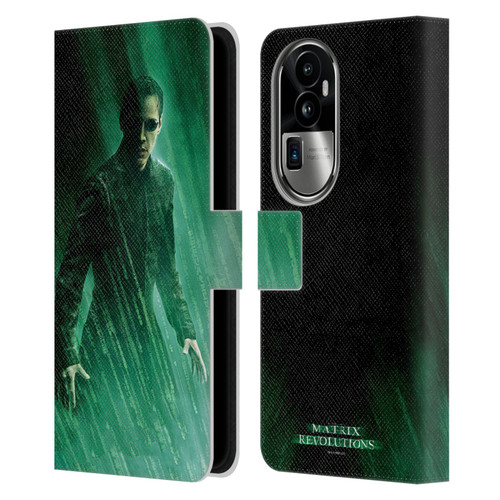 The Matrix Revolutions Key Art Neo 3 Leather Book Wallet Case Cover For OPPO Reno10 Pro+