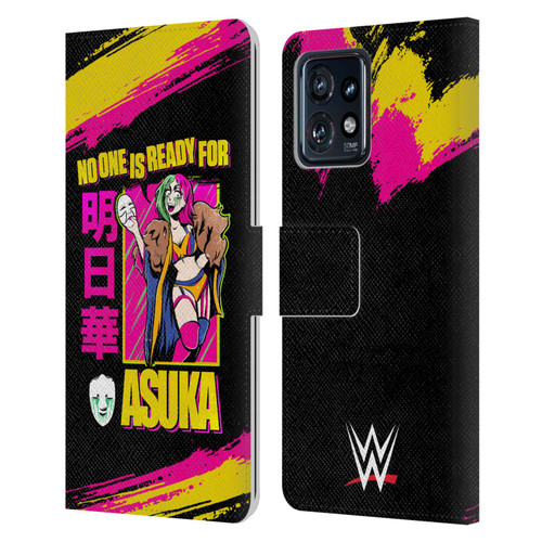 WWE Asuka No One Is Ready Leather Book Wallet Case Cover For Motorola Moto Edge 40 Pro
