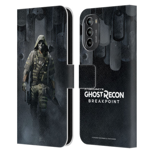 Tom Clancy's Ghost Recon Breakpoint Character Art Walker Poster Leather Book Wallet Case Cover For Motorola Moto G82 5G
