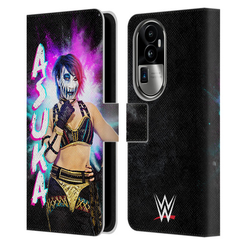 WWE Asuka Black Portrait Leather Book Wallet Case Cover For OPPO Reno10 Pro+