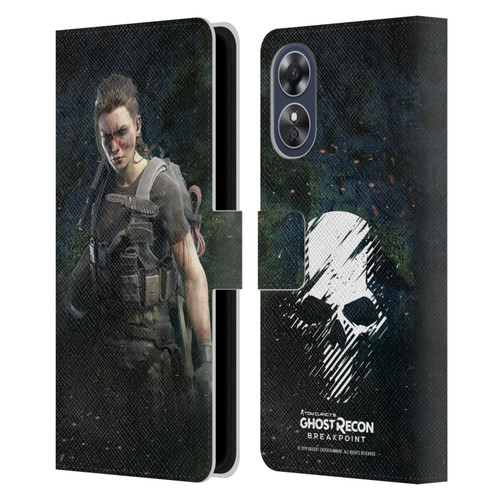 Tom Clancy's Ghost Recon Breakpoint Character Art Fury Leather Book Wallet Case Cover For OPPO A17