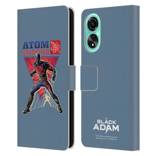 Black Adam Graphics Atom Smasher Leather Book Wallet Case Cover For OPPO A78 4G