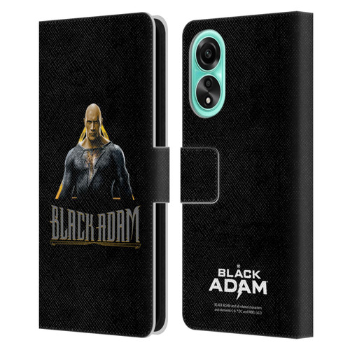 Black Adam Graphics Black Adam Leather Book Wallet Case Cover For OPPO A78 4G
